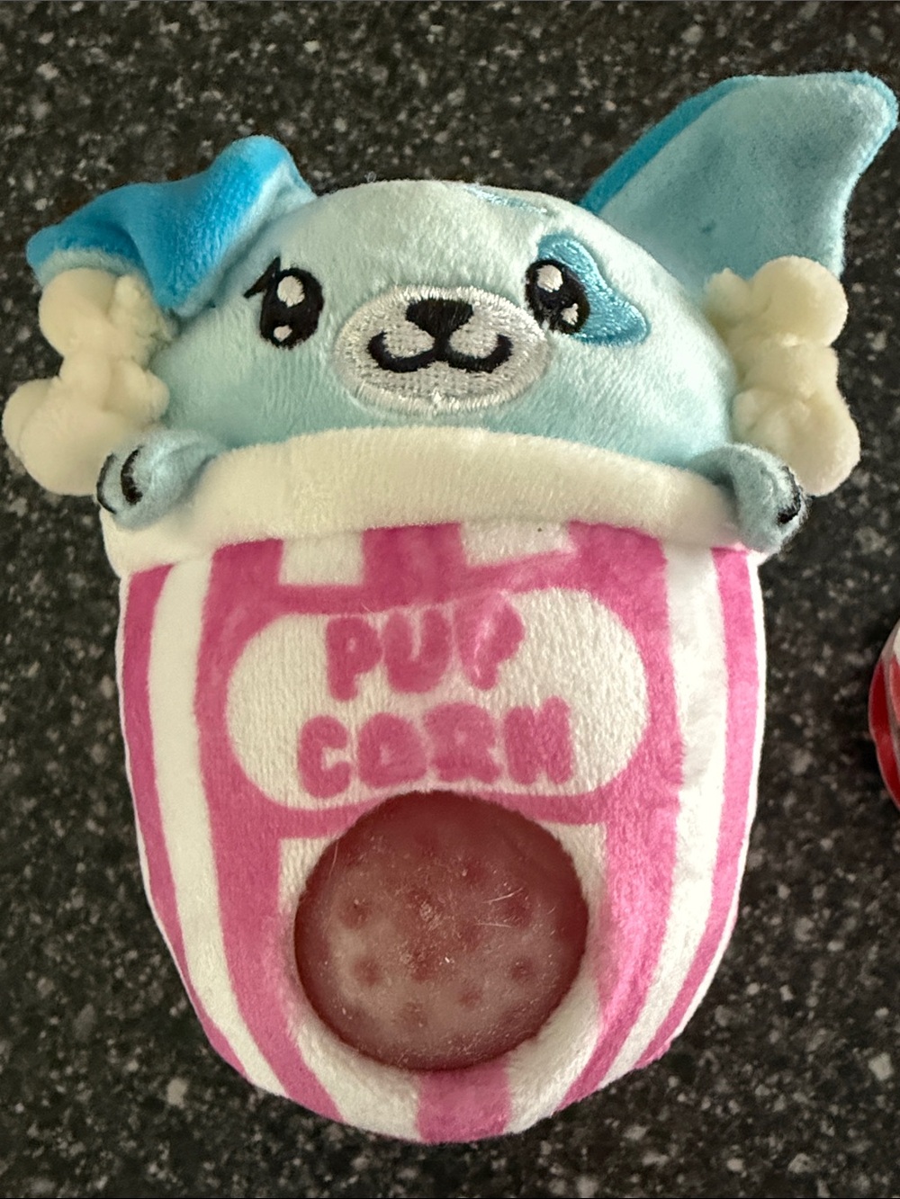 Beadie Buddies Popcorn Puppies Plush Toy - Blue Pupcorn Puppy - Picture 3 of 6